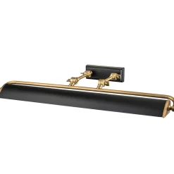 Elstead Bilderleuchte Schwarz Messing Antik verstellbar 70 cm PAIGE< Wohnzimmerlampen|Metall Lampen