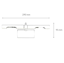 Easylight Bilderleuchte Weiß 2x G9 Metall Wand Wohnzimmer< Jugendstil Lampen|Wandleuchten