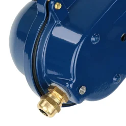 Rustikale Lampen|Metall Lampen*Lido Blaue Außen Wandlampe aus Echt-Messing SKIATHOS