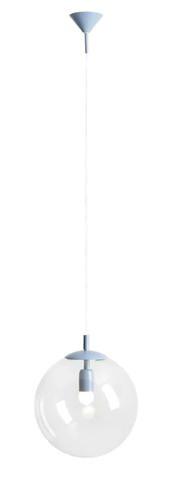 ALDEX Blaue Hängelampe dekorativ Glas Kugel Metall rund Ø30 cm< Hängelampen|Bürolampen