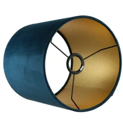 Lampenschirme*Nowodvorski Blauer Lampenschirm für Stehlampen Stoff Zylinder