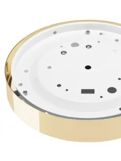 Lamkur Blendarme Deckenlampe Glas 2-flmg in Gold E27 Ø36 cm< Wohnzimmerlampen|Metall Lampen