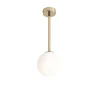 Deckenleuchten|Badezimmer Lampe*ALDEX Blendarme Deckenlampe Gold Glas Metall H:42 cm wohnlich