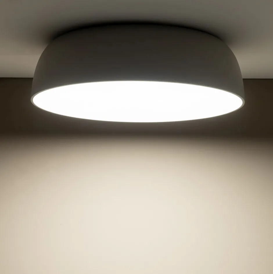 Deckenleuchten|Flurlampen*Nowodvorski Blendarme Deckenlampe Metall E27 Ø58 cm Grau wohnlich