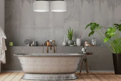 Bürolampen|Wohnzimmerlampen*Belis Blendarme Deckenlampe Stoff Schwarz Grau Weiß E27 70 cm