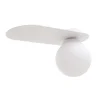 Belis Blendarme Deckenleuchte Glaskugel Weiß E27 H:22 cm< Flurlampen|Bürolampen