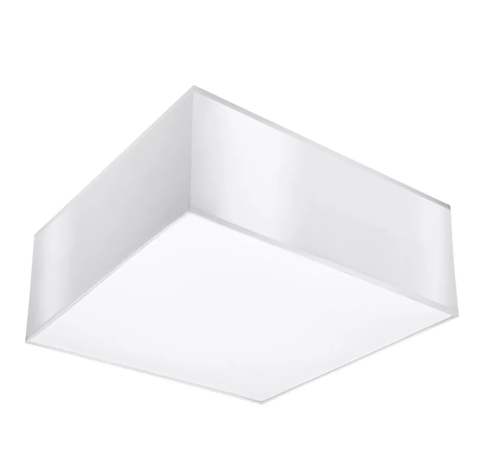 Deckenleuchten|Flurlampen*Sollux Blendarme Deckenleuchte Weiß Modern 25 cm quadratisch E27