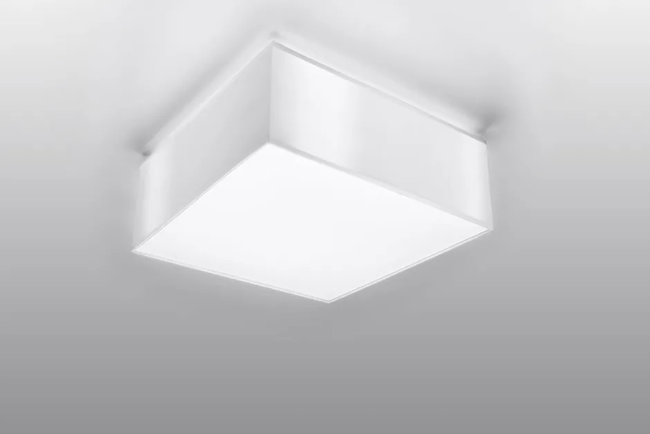 Deckenleuchten|Flurlampen*Sollux Blendarme Deckenleuchte Weiß Modern 25 cm quadratisch E27