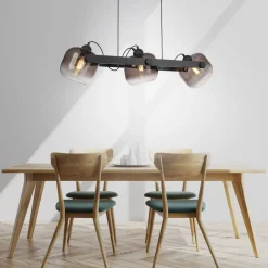 Just Light Blendarme Hängelampe Glas Metall E27 90 cm schwenkbar< Hängelampen|Bürolampen