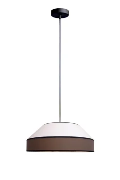 Belis Blendarme Hängelampe Stoff Schwarz Weiß E27 Ø45 cm< Hängelampen|Bürolampen