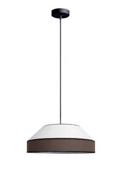 Belis Blendarme Hängelampe Stoff Schwarz Weiß E27 Ø45 cm< Hängelampen|Bürolampen