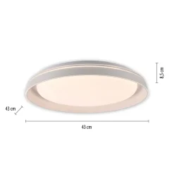 Just Light Blendarme LED Deckenlampe Weiß Ø43 cm 2630 lm dimmbar< Deckenleuchten|Flurlampen