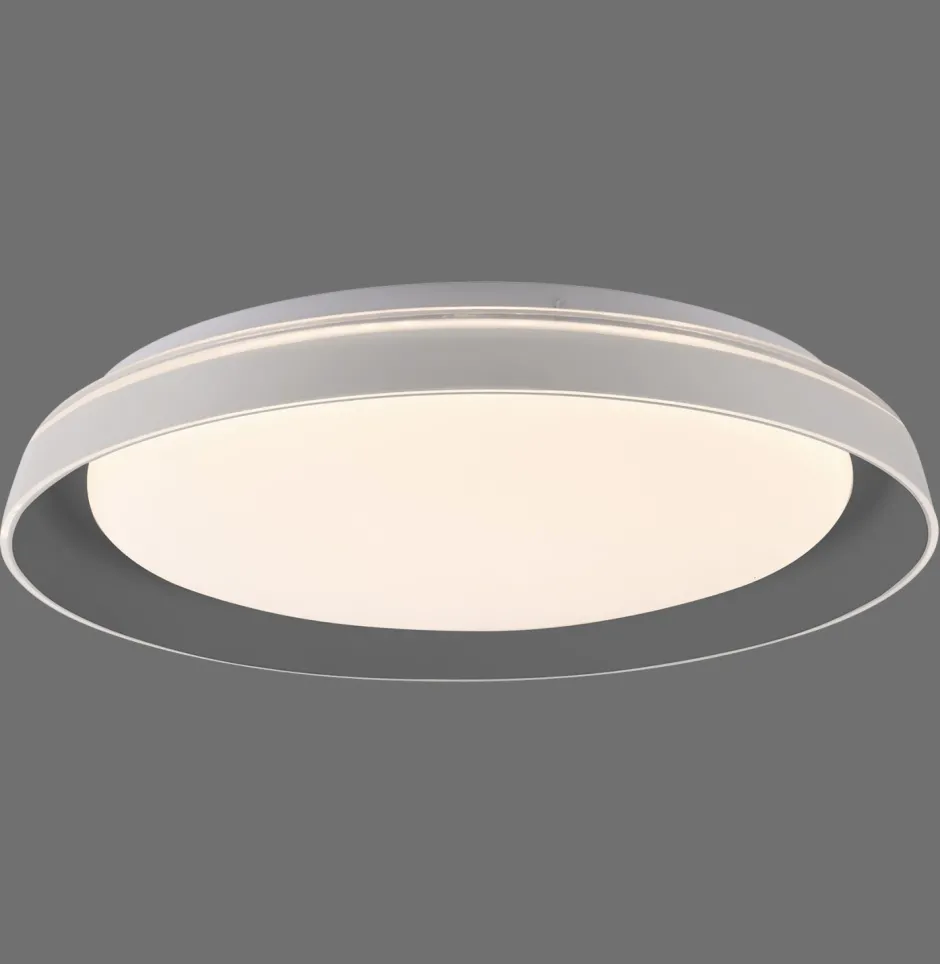 Deckenleuchten|Flurlampen*Just Light Blendarme LED Deckenlampe Grau Ø43 cm 2630 lm dimmbar