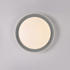 Deckenleuchten|Flurlampen*Just Light Blendarme LED Deckenlampe Grau Ø43 cm 2630 lm dimmbar