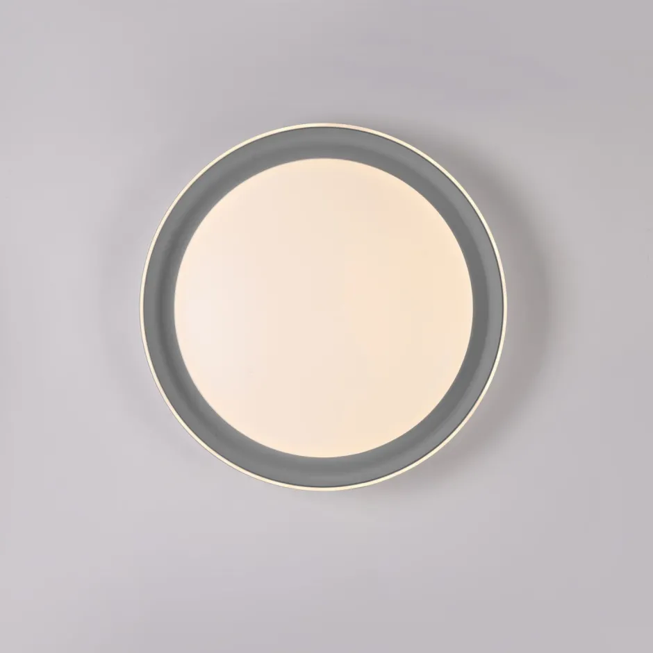 Deckenleuchten|Flurlampen*Just Light Blendarme LED Deckenlampe Grau Ø43 cm 2630 lm dimmbar