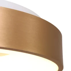 Steinhauer Blendarme LED Deckenlampe in Gold Weiß Ø30 cm stilvoll< Deckenleuchten|Led Lampen