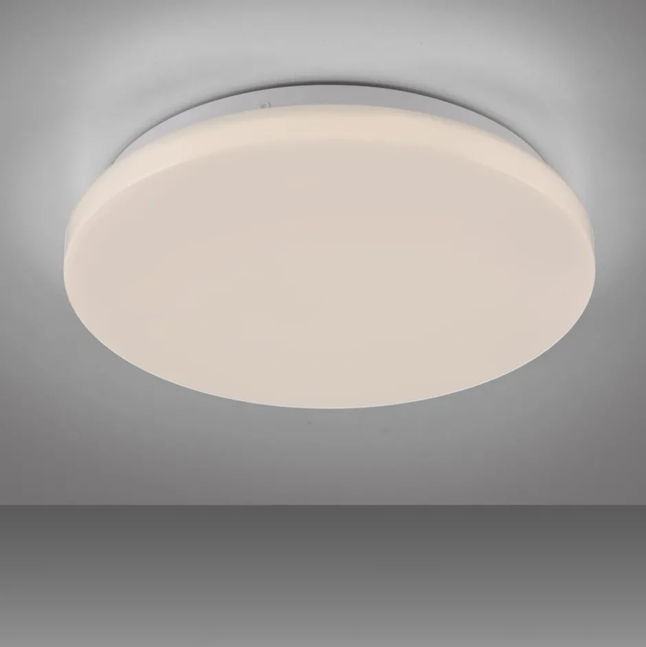 Just Light Blendarme LED Deckenlampe Weiß Ø22 cm rund 8 W wohnlich< Deckenleuchten|Flurlampen