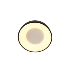 Deckenleuchten|Led Lampen*Steinhauer Blendarme LED Deckenleuchte Schwarz Weiß Ø30 cm rund