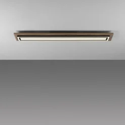 Deckenleuchten|Flurlampen*Paul Neuhaus Blendarme LED Deckenleuchte dimmbar Holz 107 cm 5500 lm