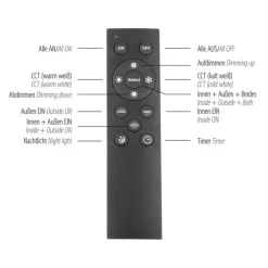 Deckenleuchten|Flurlampen*Paul Neuhaus Blendarme LED Deckenleuchte dimmbar Holz 107 cm 5500 lm