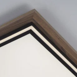 Paul Neuhaus Blendarme LED Deckenleuchte dimmbar Holz B:53,4 cm 44 W< Deckenleuchten|Flurlampen