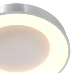 Steinhauer Blendarme LED Deckenleuchte in Silber Weiß Ø30 cm rund< Deckenleuchten|Led Lampen