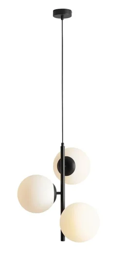 ALDEX Blendarme Pendelleuchte Glaskugeln Schwarz B:46 cm E27< Hängelampen|Bürolampen