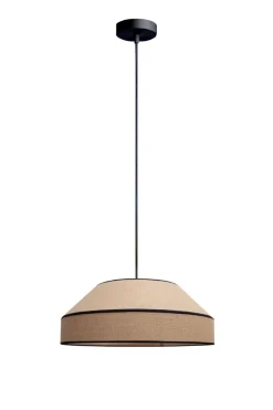 Wohnzimmerlampen|Metall Lampen*Belis Blendarme Pendelleuchte Jute Natur E27 Ø45 cm wohnlich