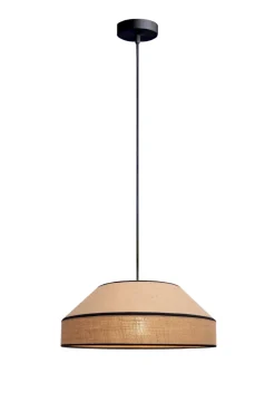 Wohnzimmerlampen|Metall Lampen*Belis Blendarme Pendelleuchte Jute Natur E27 Ø45 cm wohnlich