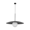 TK Lighting Blendarme Pendelleuchte Schwarz Metall Glas E27 Ø65 cm< Hängelampen|Bürolampen