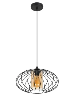 Belis Blendarme Pendelleuchte Schwarz Honig Ø34 cm E27 Retro< Hängelampen|Bürolampen