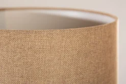 Invicta Interior Blendarme Tischleuchte Holz Leinen 50 cm E27 wohnlich< Tischlampen|Schlafzimmer Lampen