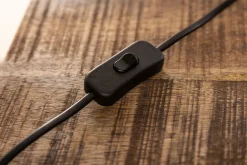 Invicta Interior Blendarme Tischleuchte Holz Leinen 50 cm E27 wohnlich< Tischlampen|Schlafzimmer Lampen