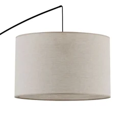 TK Lighting Bogenlampe groß Stoff Metall gebogen 245 cm hoch< Moderne Lampen|Stehlampen