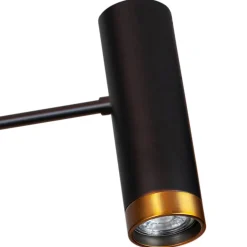 Wohnzimmerlampen|Metall Lampen*By Rydéns Bogenleuchte groß 217 cm hoch 2-flammig in Schwarz GU10