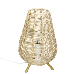 Easylight Boho Tischlampe Korb Geflecht 34,5cm dekorativ NATHYE< Moderne Lampen|Tischlampen