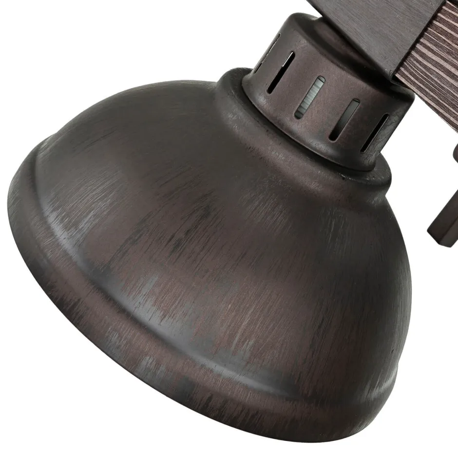 Luminex Braune Wandleuchte Echt Holz Metall Made in EU E27< Wandleuchten|Esszimmer Lampen