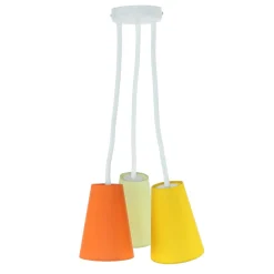Kinderzimmerlampen|Kinderlampen*Easylight Bunte Deckenlampe 3-flmg Orange Gelb Grün flexibel