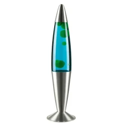Easylight Bunte Lavalampe Blau Wachs Grün JENNY 42cm hoch< Retro Lampen|Lavalampen