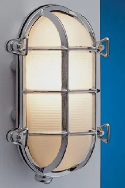 Laura Suardi Chrom Außenwandleuchte Messing IP54 Maritim LED< Außenleuchten Antik|Außenleuchten Messing