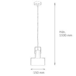 Sigma Coole Hängelampe Rif Schwarz mit Zierbügel< Hängelampen|Esszimmer Lampen