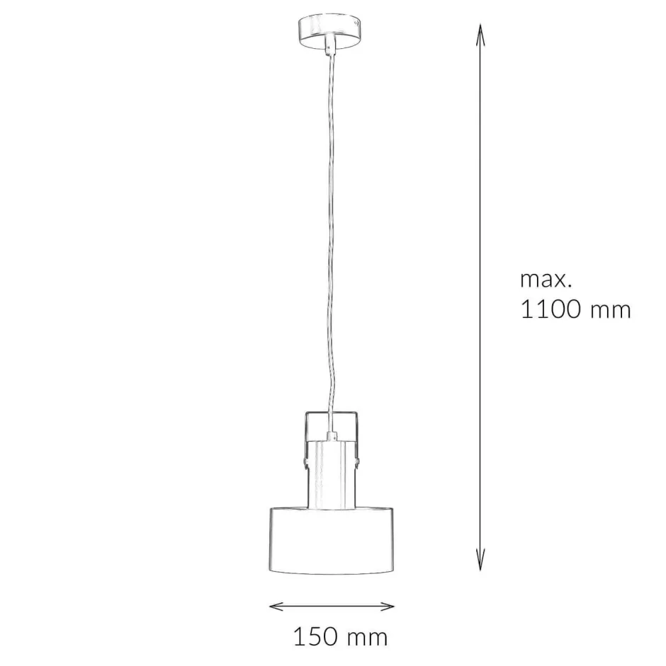 Sigma Coole Hängelampe Rif Schwarz mit Zierbügel< Hängelampen|Esszimmer Lampen