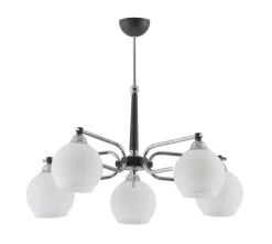 Deckenleuchten|Moderne Lampen*Jupiter Deckenlampe ARASNE Glas Metall in Graphit Ø72cm