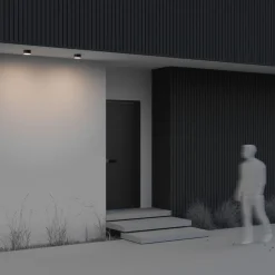 Led Außenleuchten|Moderne Außenleuchten*Maytoni Deckenlampe außen Aluminium LED IP65 Ø 12 cm rund PAHIA