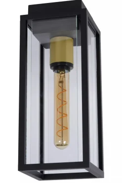 Deckenleuchten Außen|Metall Lampen* Deckenlampe Außen Glas Metall Schwarz E27 IP54 Terrasse