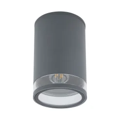 Nowodvorski Deckenlampe außen IP44 Ø 11 cm klein Grau für E27< Metall Lampen|Moderne Außenleuchten