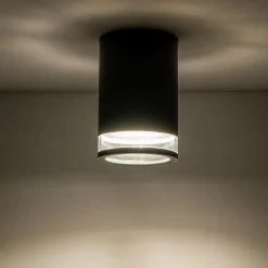 Nowodvorski Deckenlampe außen IP44 Ø 11 cm klein Grau für E27< Metall Lampen|Moderne Außenleuchten