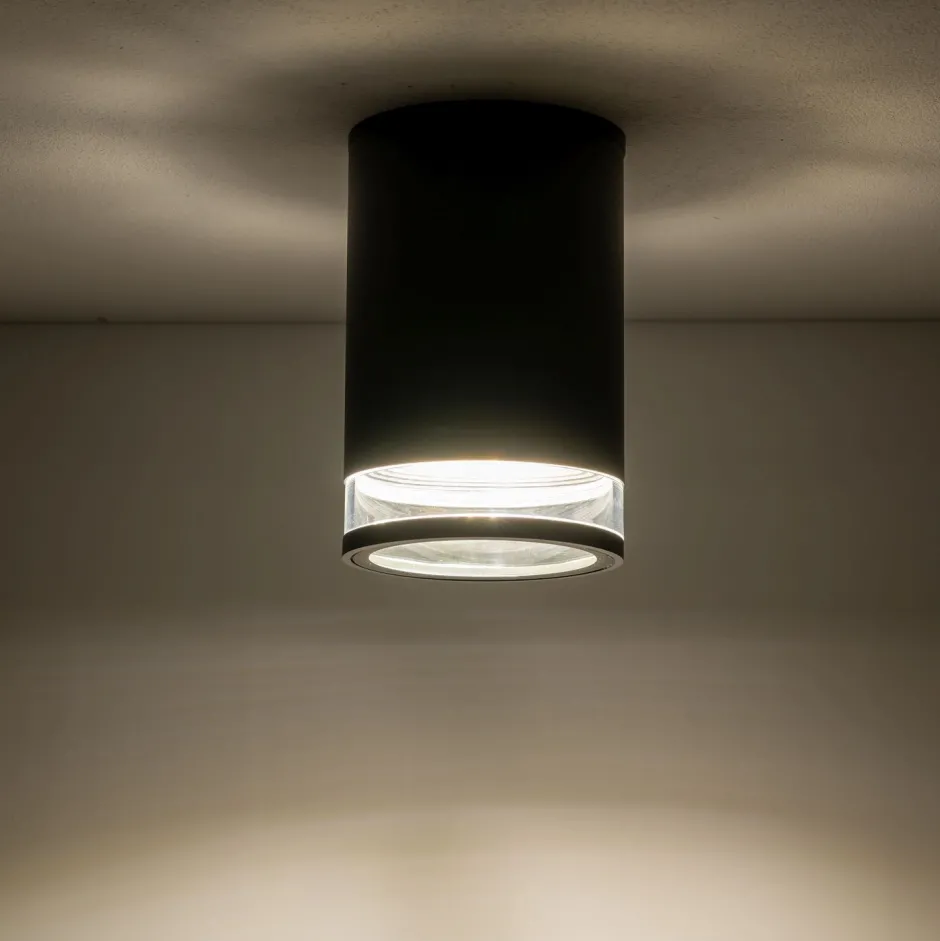 Nowodvorski Deckenlampe außen IP44 Ø 11 cm klein Grau für E27< Metall Lampen|Moderne Außenleuchten