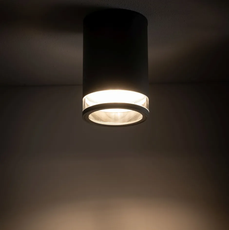 Nowodvorski Deckenlampe außen IP44 Ø 11 cm klein Grau für E27< Metall Lampen|Moderne Außenleuchten