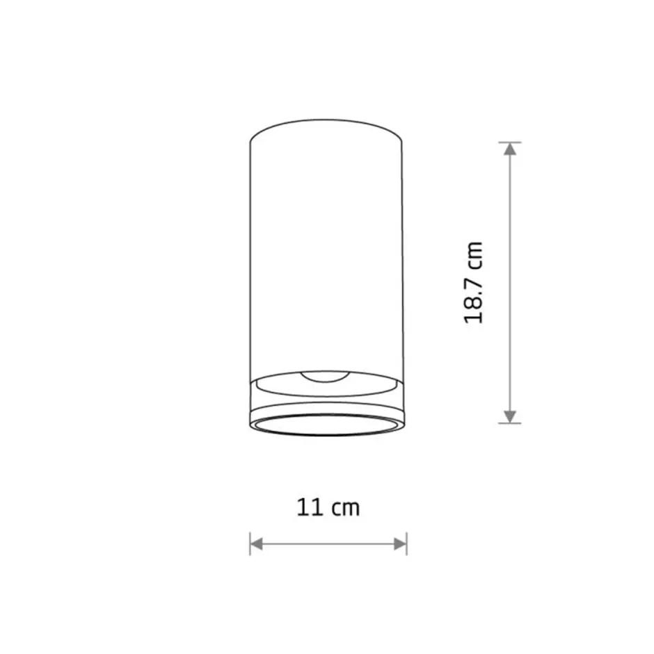 Nowodvorski Deckenlampe außen IP44 Ø 11 cm klein Grau für E27< Metall Lampen|Moderne Außenleuchten